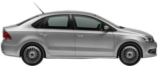   Volkswagen Polo 6R1 Sedan 1.6 (110hp) 2009-2015 ..